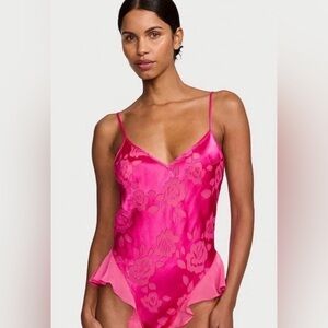 Victoria's Secret The Archives Burnout satin Teddy sz L